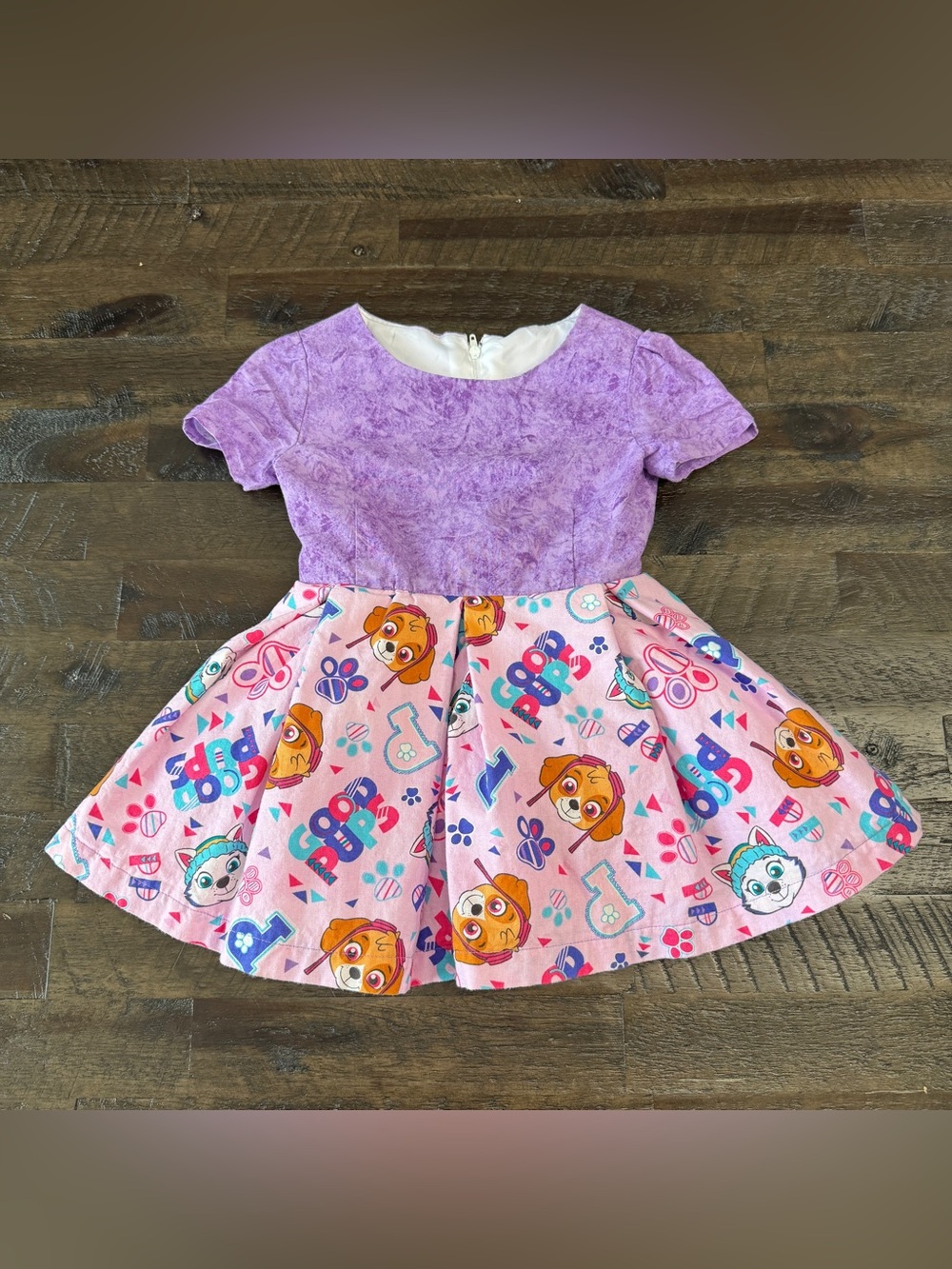 2T Handmade Purple and Pink Paw Patrol Dress
